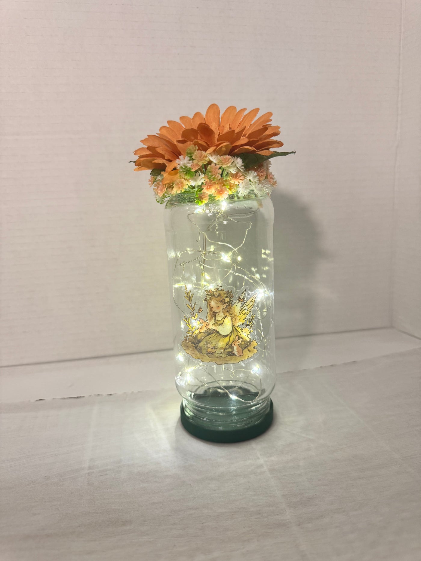 Fairy lit jar